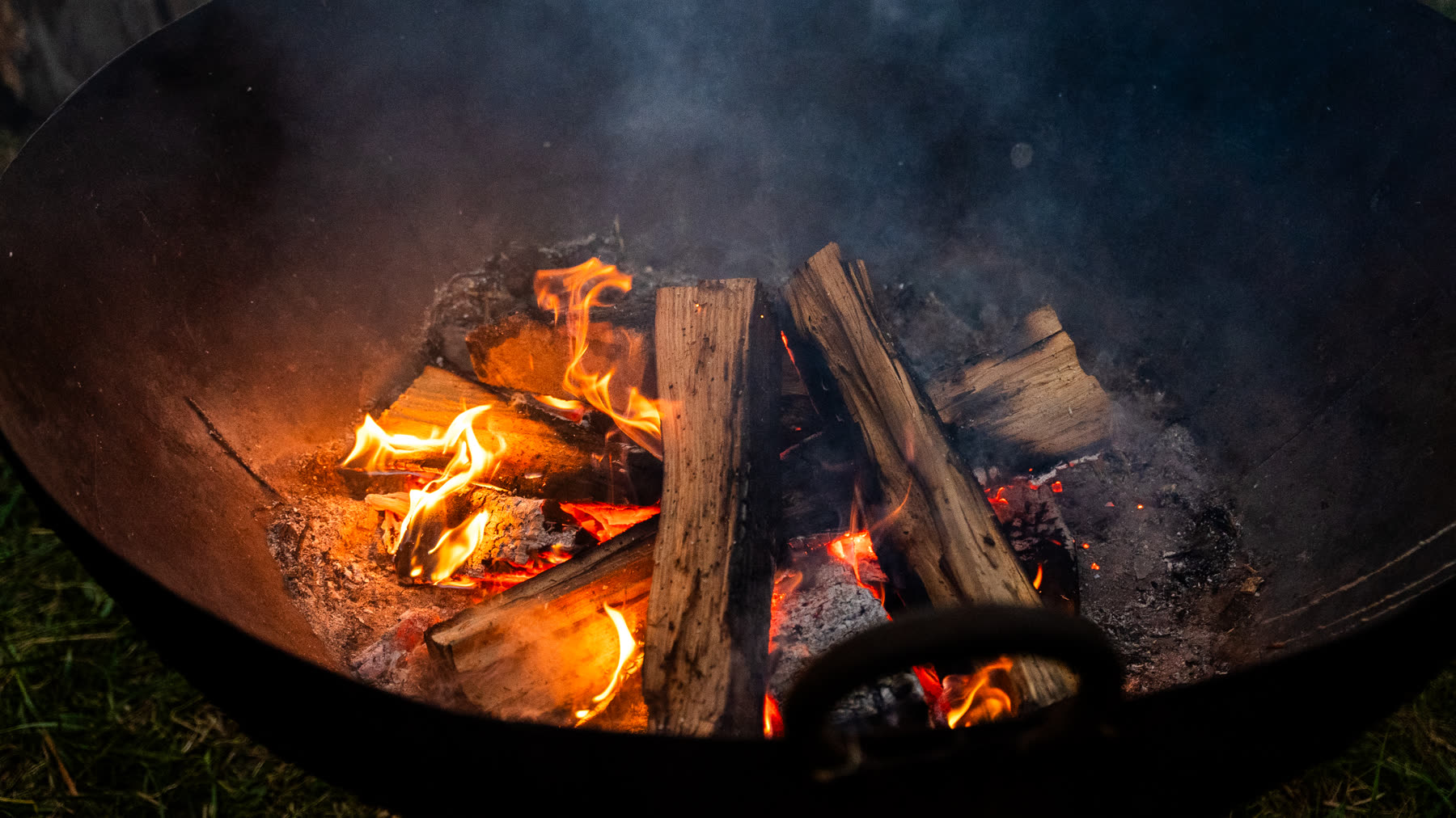 Campfire at the farm